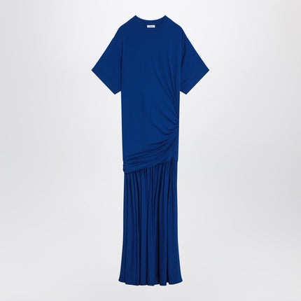Ferragamo Long blue dress with draping