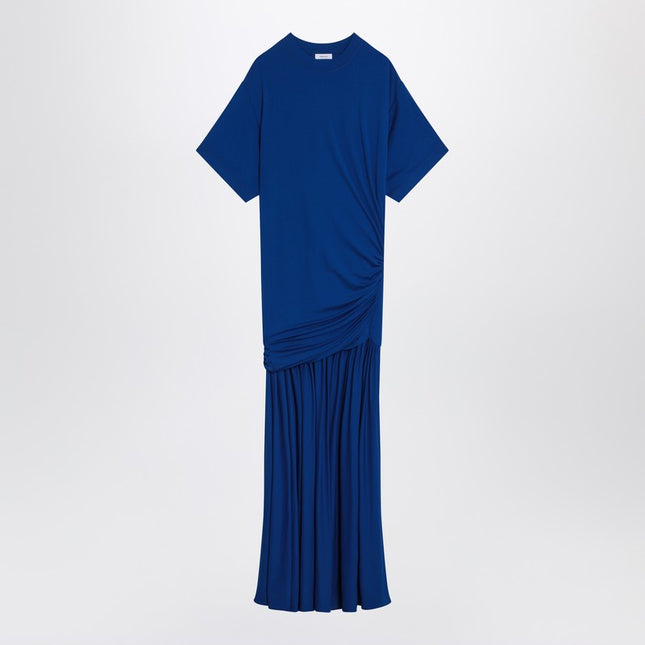 Ferragamo Long blue dress with draping