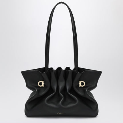 Ferragamo Soft-Bag Small black leather