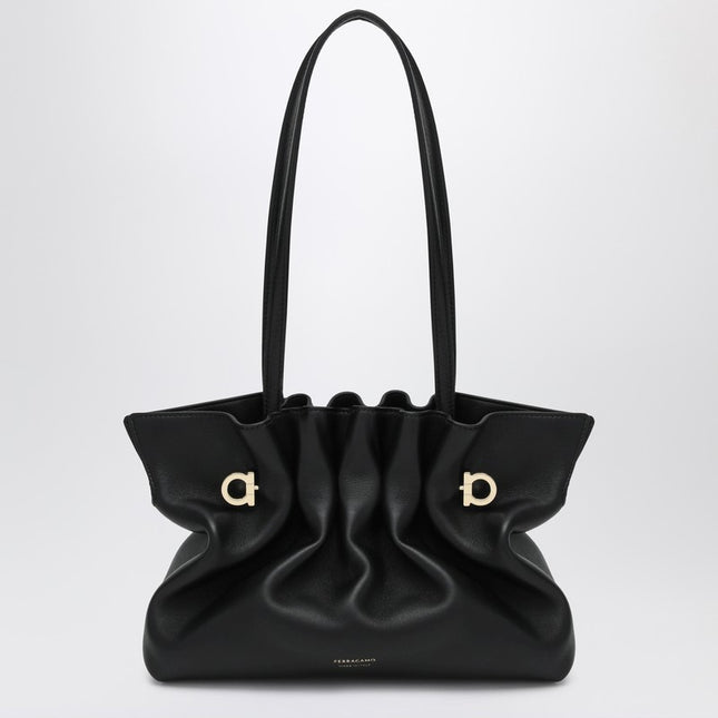 Ferragamo Soft-Bag Small black leather