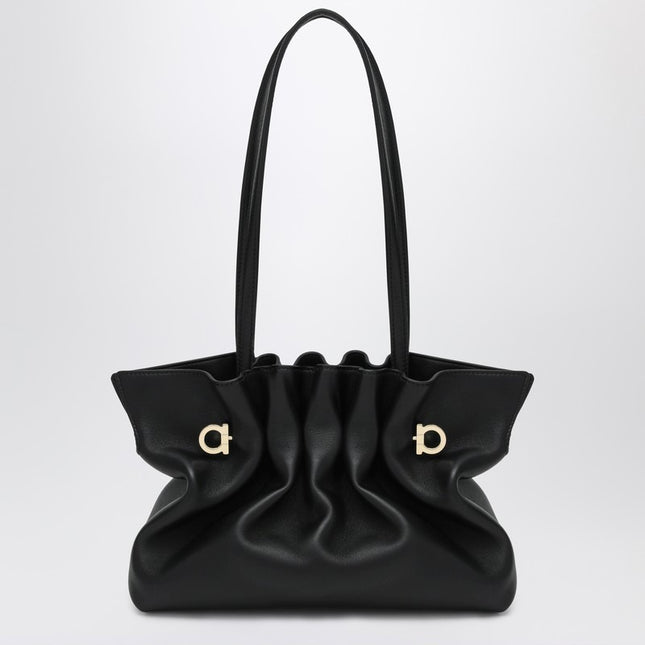 Ferragamo Soft-Bag Small black leather