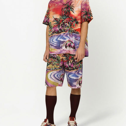 Dolce & Gabbana graphic-print bermuda shorts