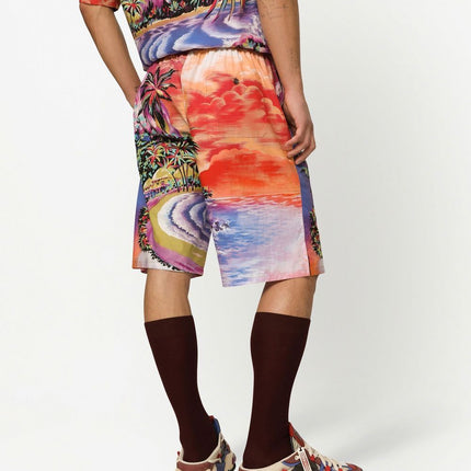 Dolce & Gabbana graphic-print bermuda shorts