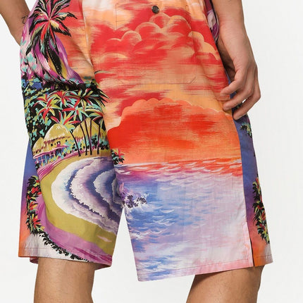 Dolce & Gabbana graphic-print bermuda shorts