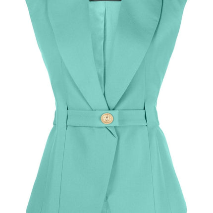 Balmain Sleeveless belted jacket