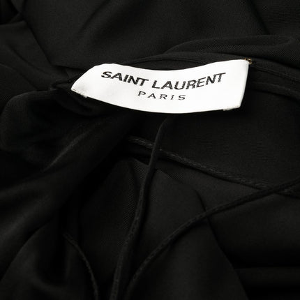 Saint Laurent draped sleeveless jersey dress