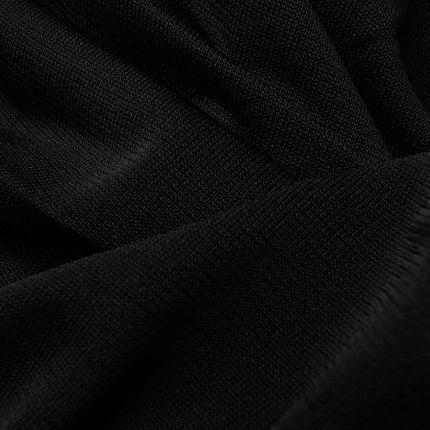 Saint Laurent semi-sheer one-sleeve long dress