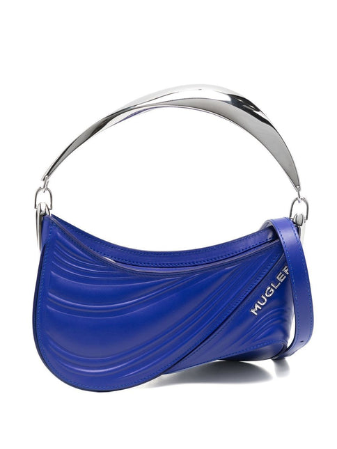 Mugler small Spiral Curve 01 embossed tote bag