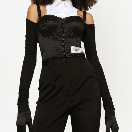 Dolce & Gabbana layered-shirt corset top