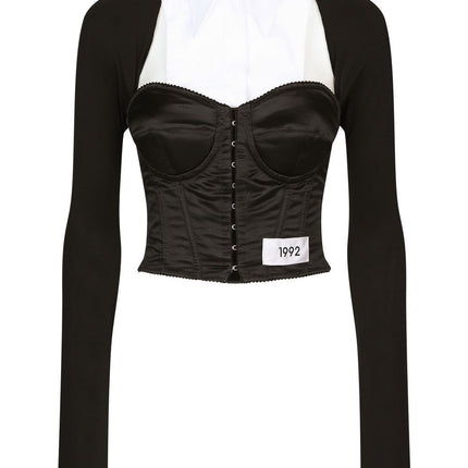 Dolce & Gabbana layered-shirt corset top