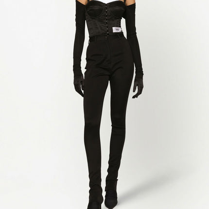 Dolce & Gabbana layered-shirt corset top