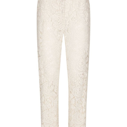 Dolce & Gabbana Floral lace trousers