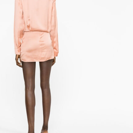 Off White twist-detail shirt dress