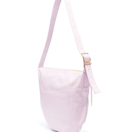 Jil Sander medium crinkled leather shoulder bag