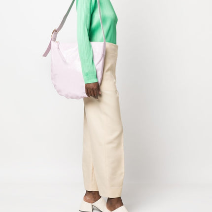 Jil Sander medium crinkled leather shoulder bag