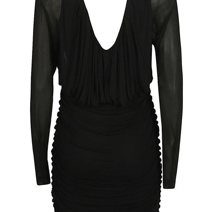 Saint Laurent Short dress with V-neck