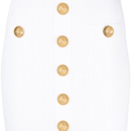 Balmain Ribbed-knit mini skirt