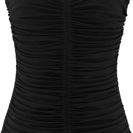 Saint Laurent ruched strapless top