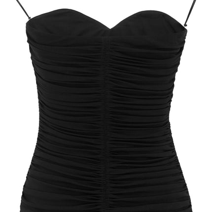 Saint Laurent ruched strapless top