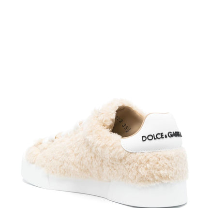 Dolce & Gabbana leather sneakers with embossed logo
