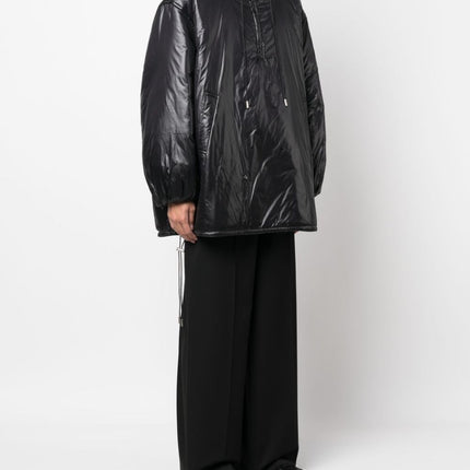 Saint Laurent Cassandre logo-embossed hooded raincoat