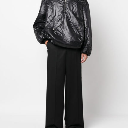 Saint Laurent Cassandre logo-embossed hooded raincoat