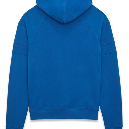 Saint Laurent logo-embroidered cotton hoodie