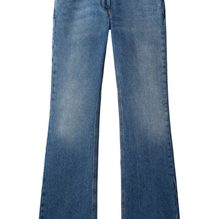 Off White Mid-rise flared jeans