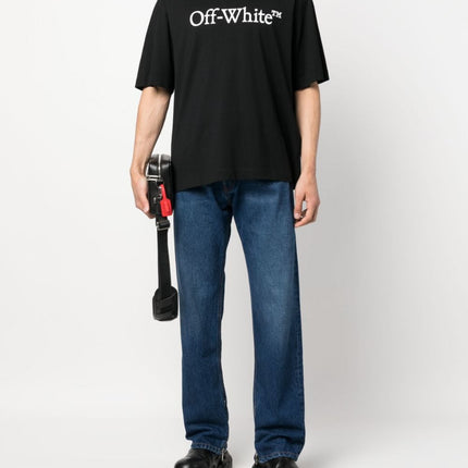 Off White High-waisted straight jeans