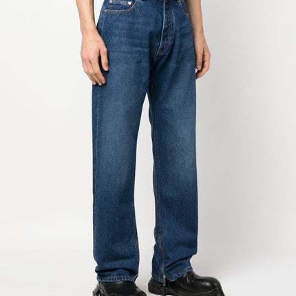 Off White High-waisted straight jeans
