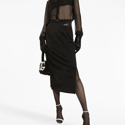 Dolce & Gabbana Silk chiffon shirt with satin details