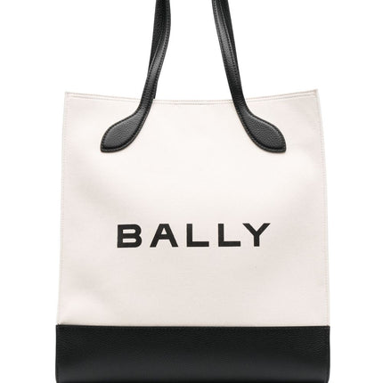 Bally logo print tote bag