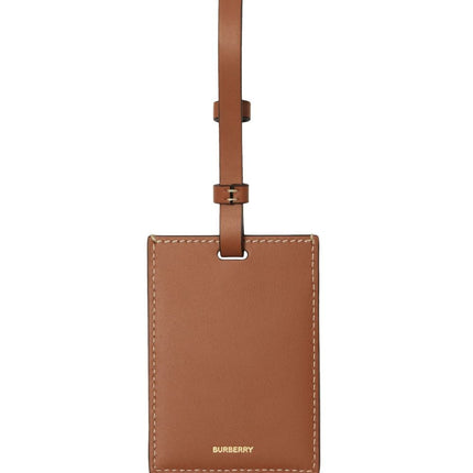 Burberry checkered luggage tag