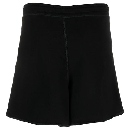 Ganni logo-patch shorts