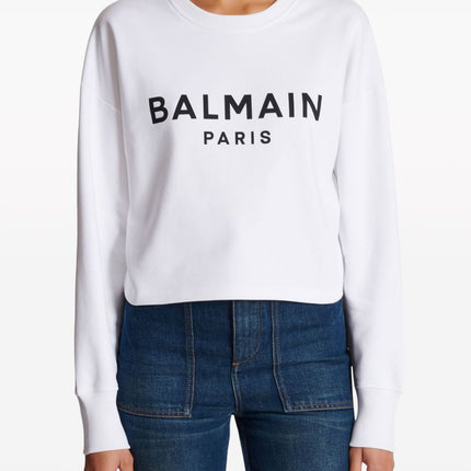 Balmain Logo-print cotton sweatshirt