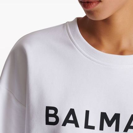 Balmain Logo-print cotton sweatshirt
