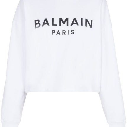 Balmain Logo-print cotton sweatshirt