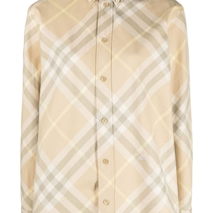 Burberry check motif shirt