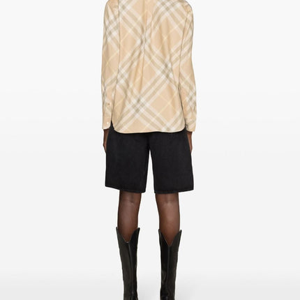 Burberry check motif shirt