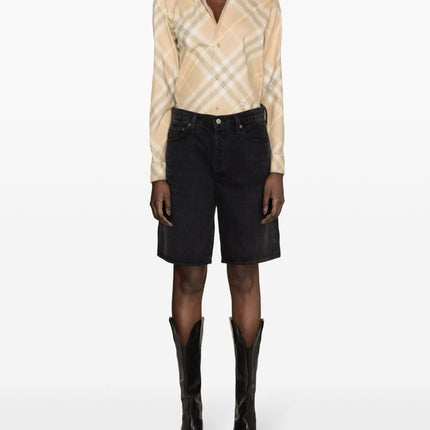 Burberry check motif shirt