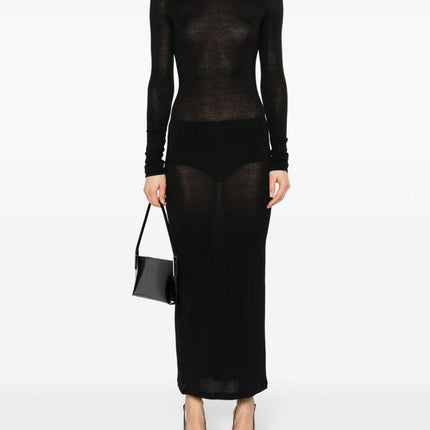 Saint Laurent Wool blend long pencil dress