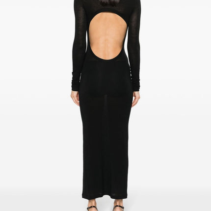 Saint Laurent Wool blend long pencil dress