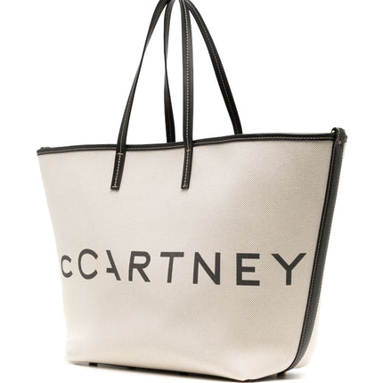 Stella McCartney Logo canvas tote bag