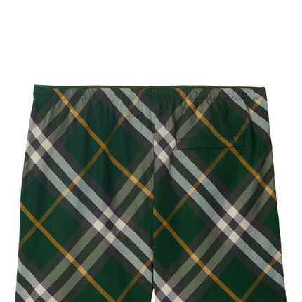 Burberry checkered twill swim shorts