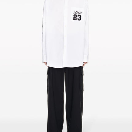Off White Shirt with embroidery