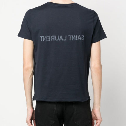 Saint Laurent Reverse logo-print cotton T-shirt