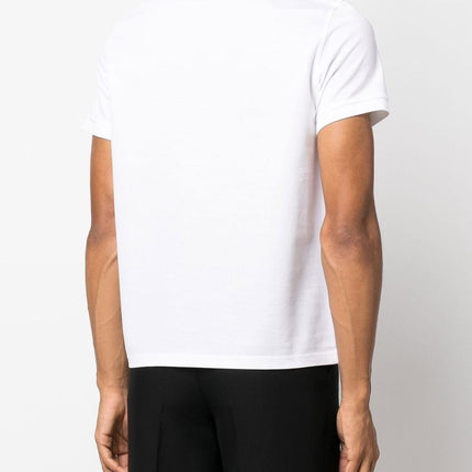 Saint Laurent Monogram Cotton Piqué Polo Shirt