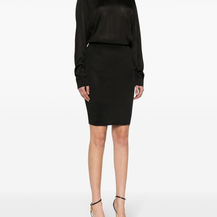 Saint Laurent open-back knitted dress