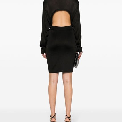 Saint Laurent open-back knitted dress