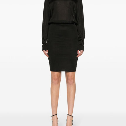 Saint Laurent open-back knitted dress